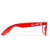 GloFX Ultimate Diffraction Glasses - Red - 3D Prism Rainbow