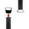 5x Lamellenstopfen rundstopfen chrom stopfen rundrohre rohraußen endkappen rund, 28mm