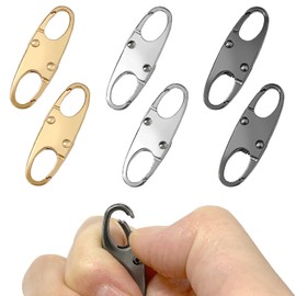 6 Pcs Lock Clips, Luggage Locks Bag Clips Travel Lock Anti Theft Backpack for Traveling Camping Outdoor Sports（Mixed Color）