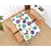 Summer Floral Tablecloth 54x72 Inch, Purple Flower Table Cloth, Rectangle