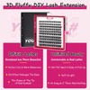 PRO Pack of 120 Individual Eyelashes, 3D Fluffy DIY Eyelash