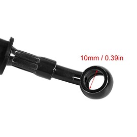 Keenso Motorcycle Brake Hose, Motorcycle 500 mm - 1200 mm Braided Oil Hose Steel Brake and Clutch Oil Hose Brake Line for Most Bikes, Enduro, Motocross (1200 mm Silver)