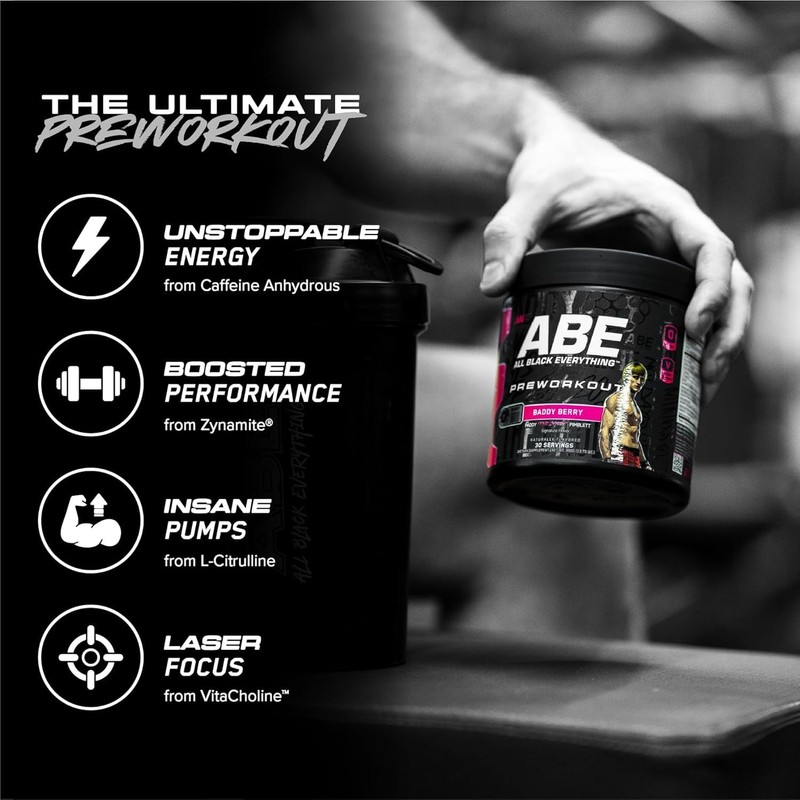 All Black Everything Pre-Workout Powder | Preworkout Energy Drink Mix