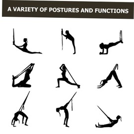 Mipcase 2pcs Super Strong Door Clip Anchor Grip Strength Trainer Weightlifting Straps Home Exercise Equipment Training Resistance Band