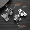 Evanda Cabinet Hinges, 2 Pack Stainless Steel Overlay Soft Close