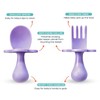 Grabease Baby and Toddler Self-Feeding Utensils – Spoon and Fork