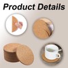 60 PCS Drinks Coasters Mats Heat-Resistant Cork Drink Coasters for