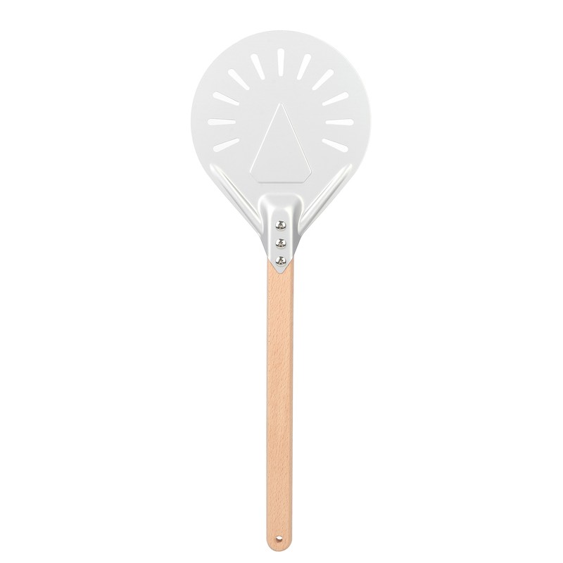 Round Pizza Spatula with 41cm Removable Wood Handle AntiScalding NonSlip