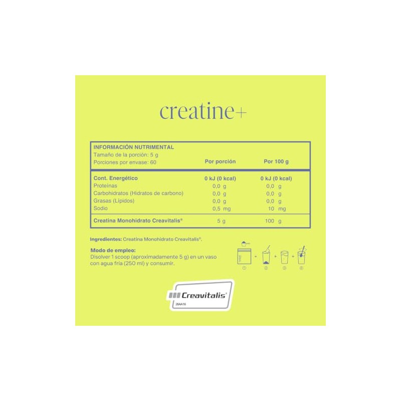RESET WELLNESS CREATINE+ Sin Sabor 300 G