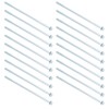 20Pcs M6x160 Long Screw Iron Hex Flange Threaded Bolt Fastener