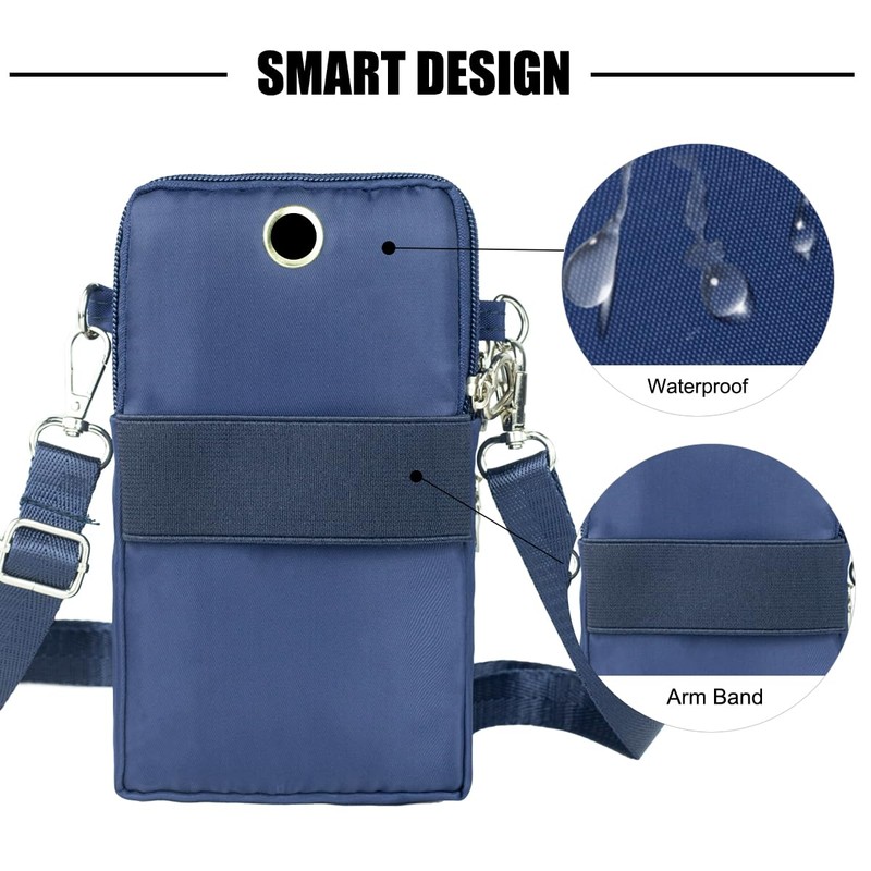 Pequeñas bolsas cruzadas para mujer, bolsa universal para teléfono celular,