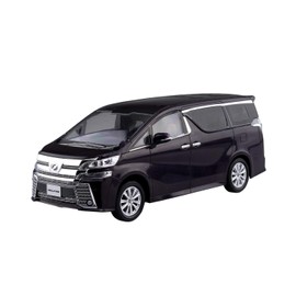 Aoshima Bunka Kyozai 1/32 The Snap Kit Series Toyota Vellfire Burning Black Crystal Shine Glass Flake, Color Coded Plastic Model 04-C