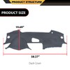 CNNELL Dash Board Cover Compatible with Acura TL 2004 2005