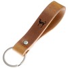 ELBERCRAFT® Leather Keyring Gift for Women or Men Vegetable Tanned