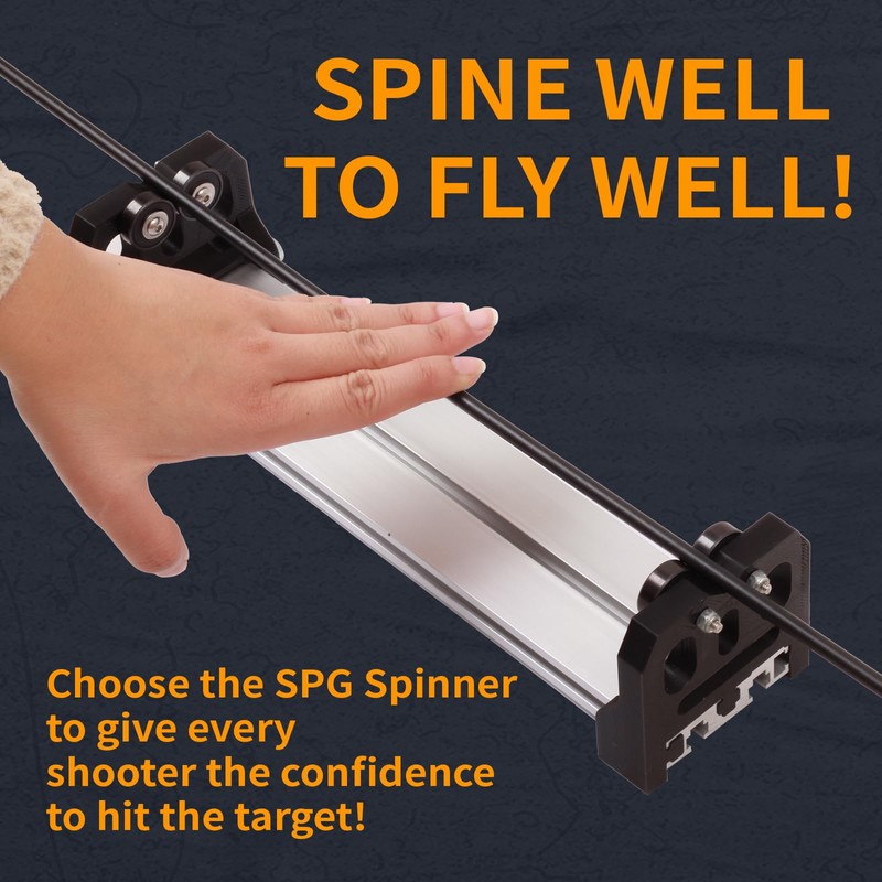 SPG Archery Arrow Spinner Spin Tester, Arrow Roller Straightness Squaring