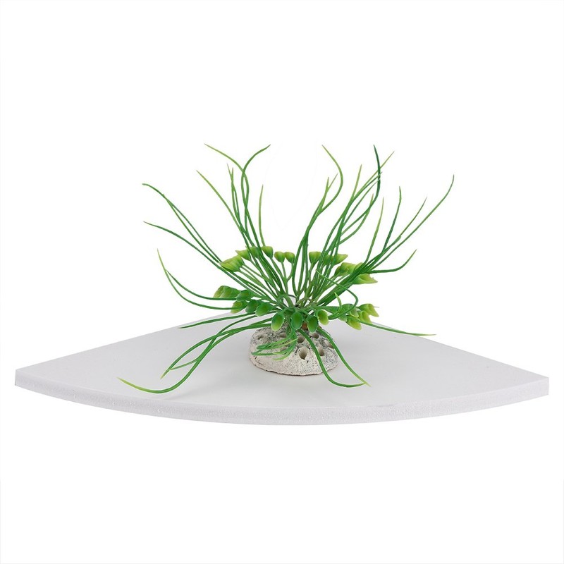 Headerbs 3 Layers White Floating Corner Shelf Wall Mounted Storage