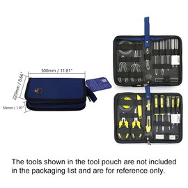 Utoolmart Professional Tool Pouch,Oxford Canvas Tool Pockets, Heavy Duty Tool Organizer,Fully Adjustable Work Belt,Waterproof,Protective Work Bag Navy Blue Small 1 Pcs