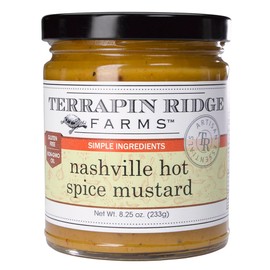 Terrapin Ridge Farms Nashville Hot Mustard – One 8.25 Ounce Jar