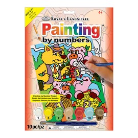 Royal & Langnickel My First Painting by Number Pigs and Wolf Designed Painting Set