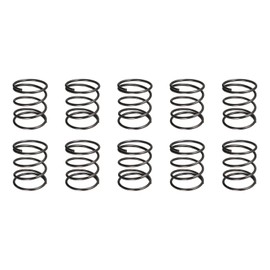 DTGN 1.2x17x20mm(DxODxL) Compression Spring - 10Pack - Good for Machinery - Spring Steel Extension Spring - Black