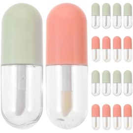 20 Tubos de Brillo Labial Rellenables de 5ml en Plástico Formato a Granel, para Viaje y Traslado, Envases Vacíos para Guardar Brillo de Labios sin Fugas