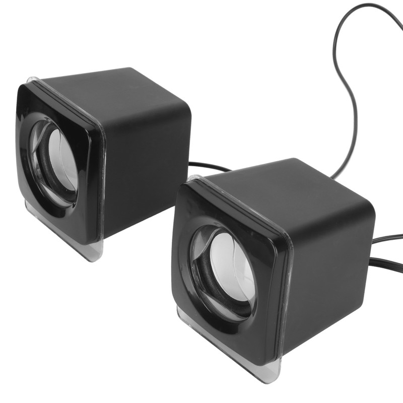 1 Pair Mini USB2.0 Speaker Computer Laptop Desktop Wired Stereo