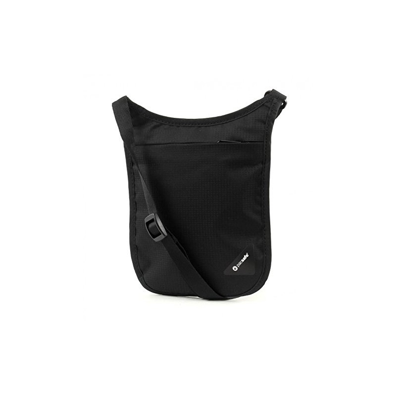 PacSafe Coversafe V75 Anti-Theft RFID Blocking Neck Pouch, Black