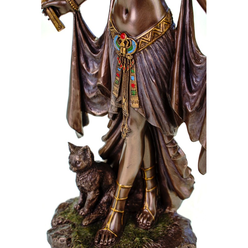 Veronese Egyptian Goddess Bastet 26 cm Egypt Pharaoh Bronzed Figure