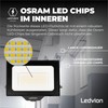 Ledvion LED Spotlight with 0.5 m Cable, 50 Watt Osram