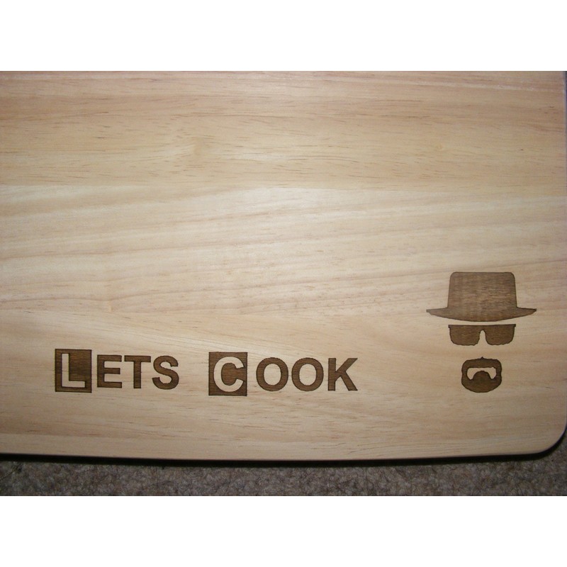 Heisenberg Breaking Bad Hardwood Cheese Cutting Board