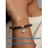 MeiceM Custom Pet Bracelet for Ashes,customize engrave dog cat name,Stainless