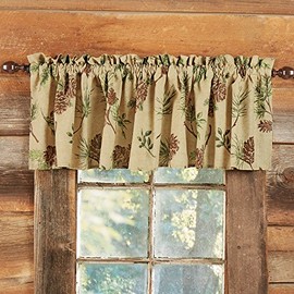 BLACK FOREST DECOR Pinecone Valley Valance