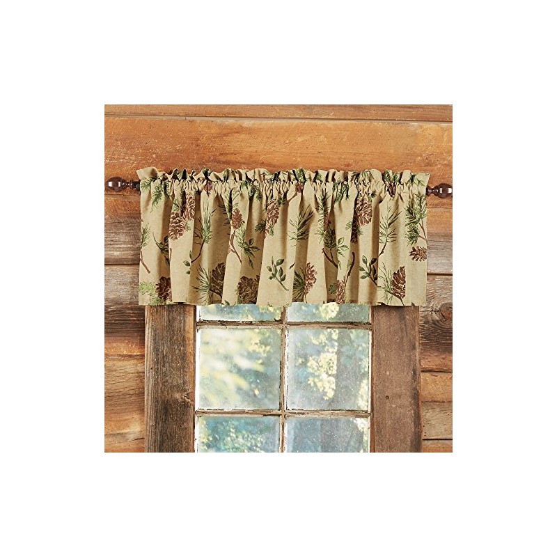 BLACK FOREST DECOR Pinecone Valley Valance