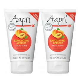 2 x AAPRI EXFOLIATING Apricot Face Facial Scrub – 150 ml New Improved Formula