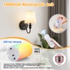 Battery Operated Wall Sconce Set of 2,Rechargeable Wall Sconce with