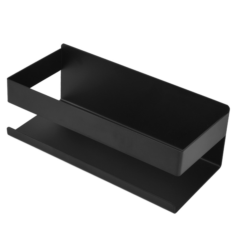 Single Tier Spice Rack 15kg Bearing Capacity Corrosion Resistant Black