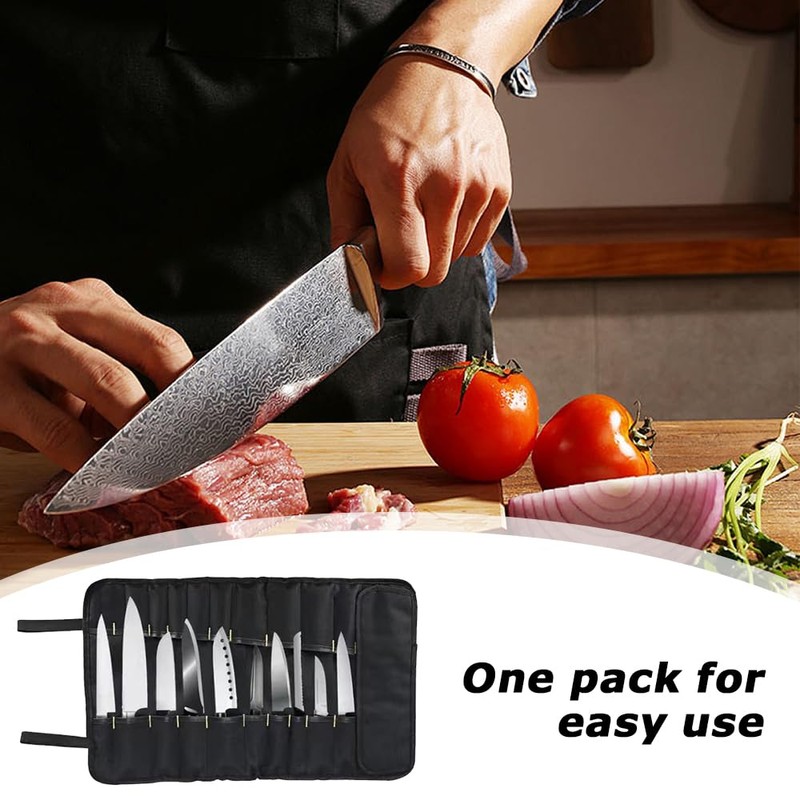 Chefs Roll Bag,Chef Storage Bag,Cutlery Chef Bag,Repair Tools Bag,Large Capacity