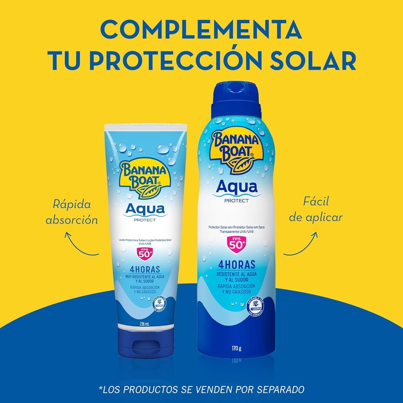 Banana Boat, Protector Solar Aqua Protect 50+ FPS 236 ml