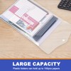 24pcs Folder A4 Plastic Wallet Folder Plastic Pockets A4 Homework