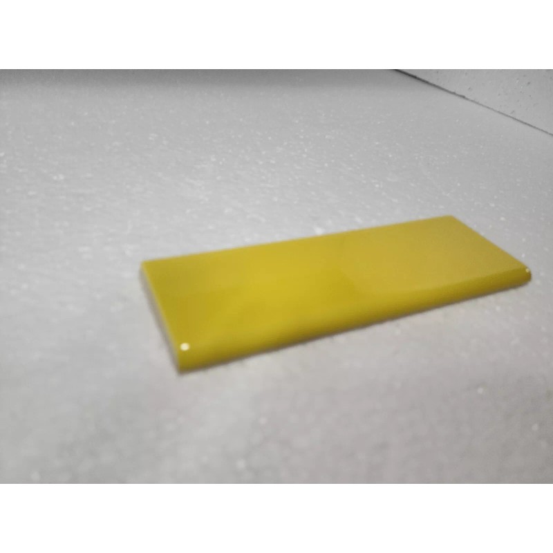Daltile Sunflower Yellow Ceramic Tile Bullnose Backsplash Curved Edge Subway