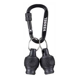 VESSEL QB-22K2GBK Galaxy Ball Grip Quick Catcher 2 Pack (Black) Bit Holder