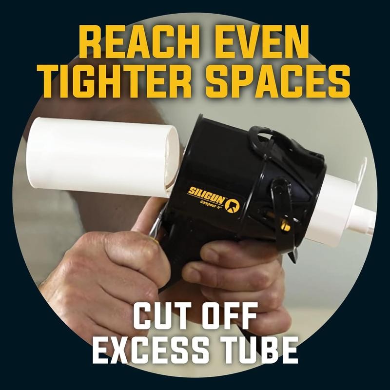 SILIGUN Caulking Gun - Patent Design - Anti Drip Mechanism