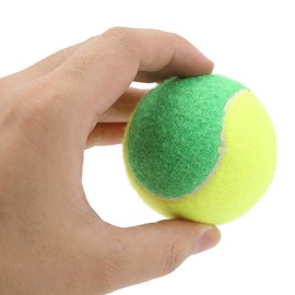 Tennis Balls, Tennis Ball Fabric Appearance 5pcs 2.4in Rubber Elastic Tennis Balls Pressure Relief for Children and Adults Training Entertainment (Green)
