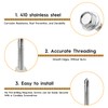 51pcs M6.3 Stainless Steel Self Tapping Hex Head Screws Full
