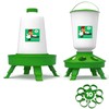 IDYFODOL Chicken Feeder & Waterer Set with Poultry Rings, Pet