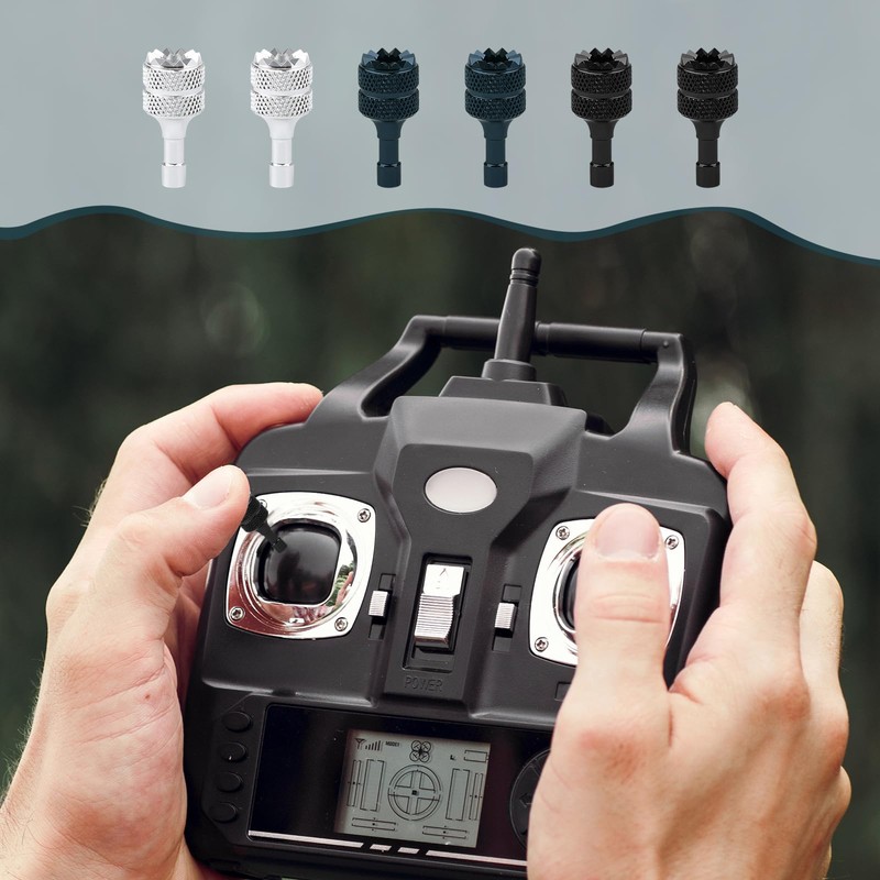 6 PCS Drone Controller Sticks, Detachable Aluminum Alloy Drone Joysticks