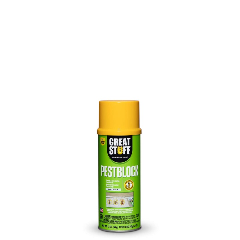Great Stuff 11000714 Stuff Pestblock 12 oz Insulating Foam Sealant,