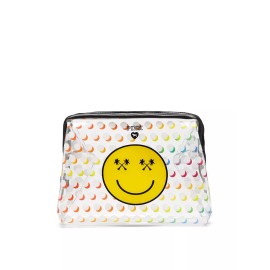 Victoria's Secret VICTORIAS SECRET PINK SMILEY BEAUTY POUCH COSMETIC BEAUTY TRAVEL BAG CASE NWT