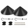 2 Pack 18-Inch Squirrel Baffles for Bird Feeders – Durable
