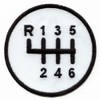 Car Shifter Guide Patch Manual Transmission Gearbox Iron On Embroidered